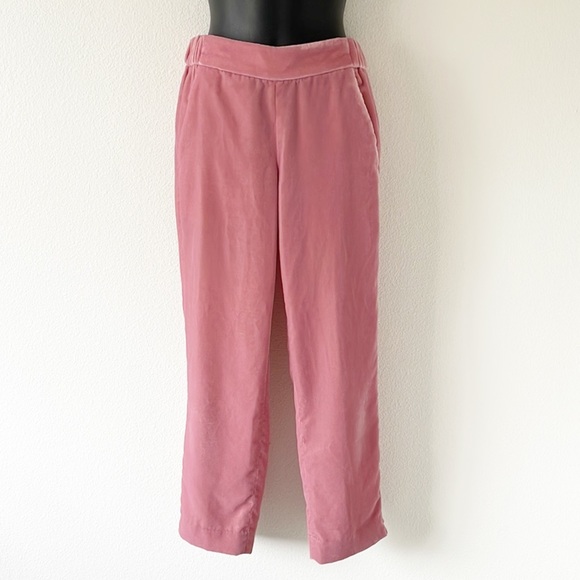 J Crew Pink Velvet Pants Size 0 - Picture 3 of 14